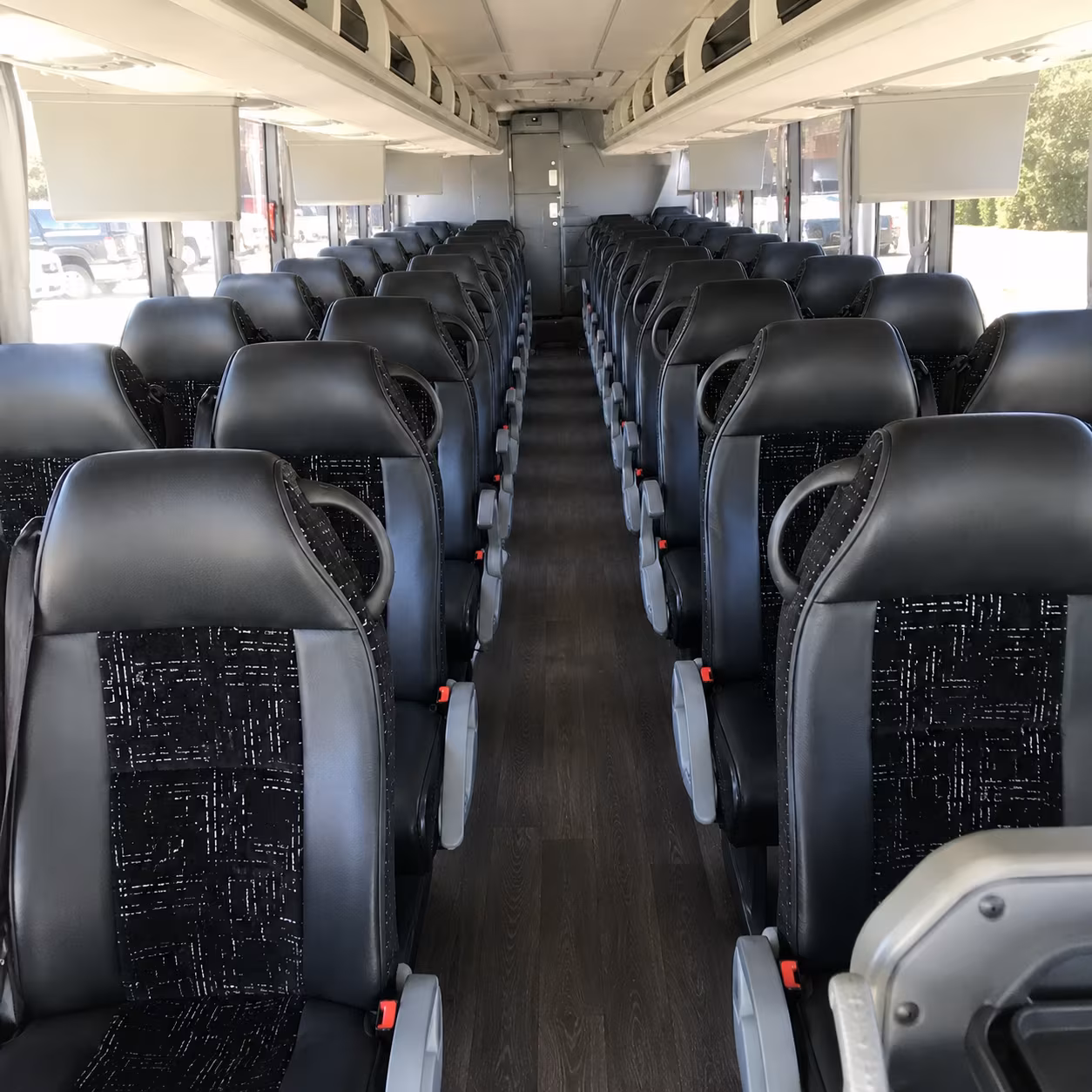 fullerton charter bus rental interior